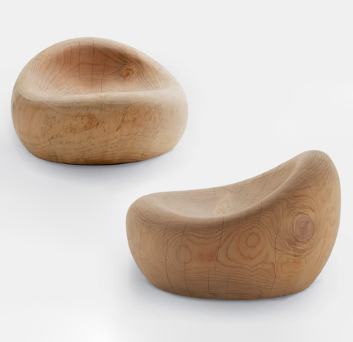 Picture of Curved Wooden Lounge Chair