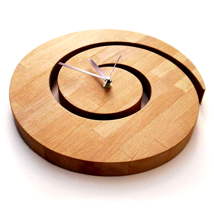Picture of Wooden Spiral Clock