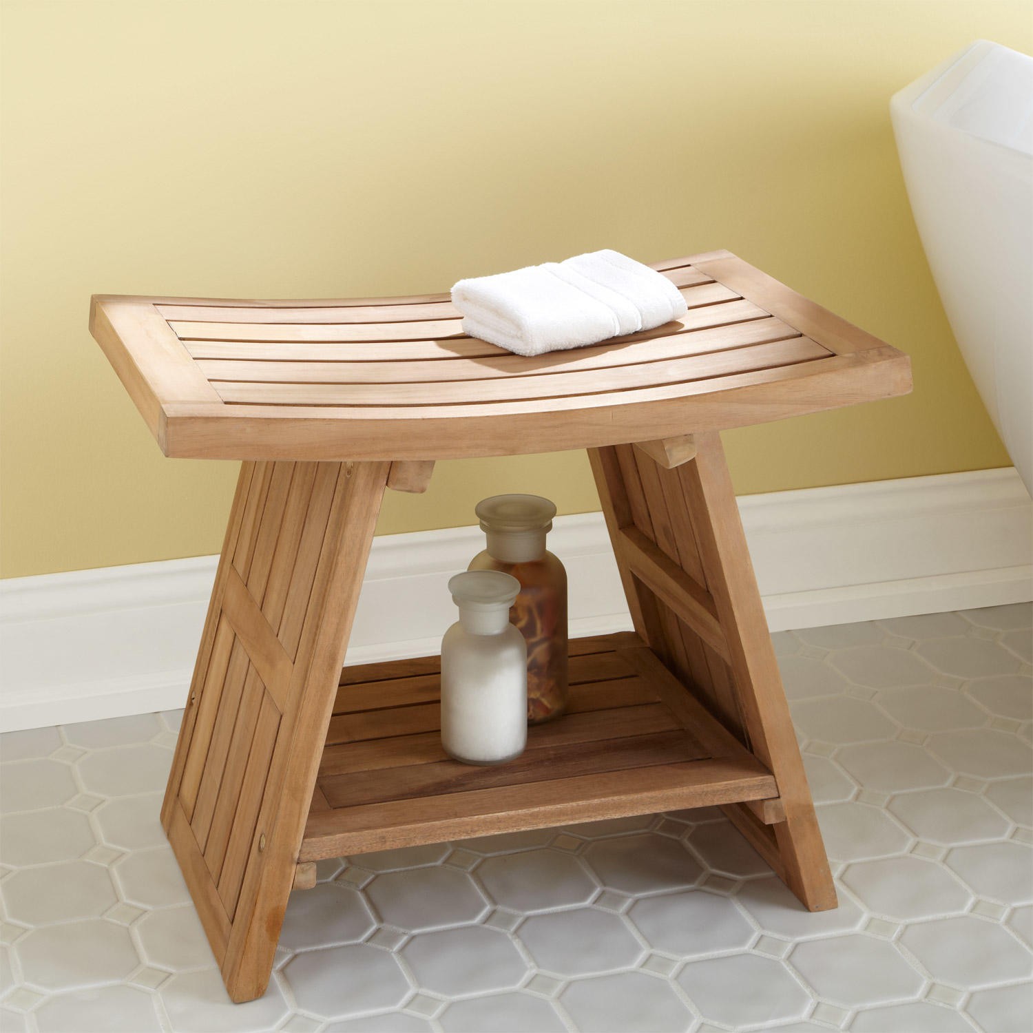 Picture of Wood Shower Stool