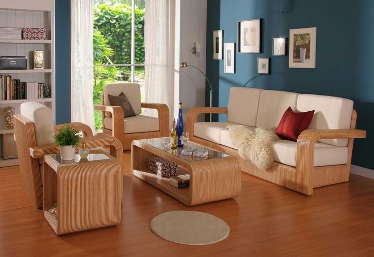 Picture of Wooden Furniture and Side Table Set